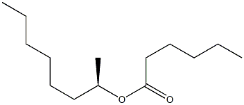 (-)-Hexanoic acid (R)-1-methylheptyl ester 结构式