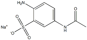 5-(Acetylamino)-2-aminobenzenesulfonic acid sodium salt Struktur