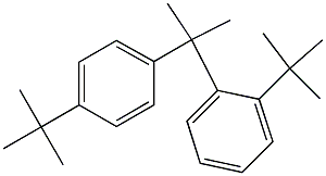 2-(2-tert-Butylphenyl)-2-(4-tert-butylphenyl)propane Struktur