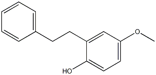 2-(2-Phenylethyl)-4-methoxyphenol Structure