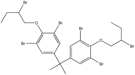 1,1'-[Isopropylidenebis(2,6-dibromo-4,1-phenyleneoxy)]bis(2-bromobutane) Struktur