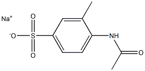 4-Acetylamino-3-methylbenzenesulfonic acid sodium salt Struktur