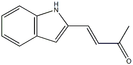 (E)-4-(1H-インドール-2-イル)-3-ブテン-2-オン 化学構造式