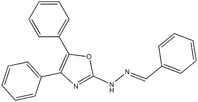 Benzaldehyde (4,5-diphenyloxazol-2-yl)hydrazone Structure