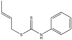 N-(Phenyl)dithiocarbamic acid [(E)-2-butenyl] ester Structure