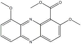 2,9-Dimethoxy-1-phenazinecarboxylic acid methyl ester Structure