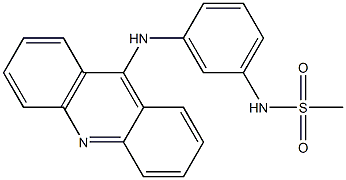 N-[3-(9-Acridinylamino)phenyl]methanesulfonamide Struktur