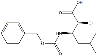 (2S,3R)-3-(Benzyloxycarbonylamino)-2-hydroxy-5-methylhexanoic acid Structure