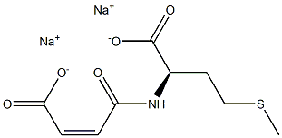 (R)-2-[[(Z)-3-Carboxy-1-oxo-2-propenyl]amino]-4-(methylthio)butyric acid disodium salt Structure