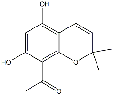8-Acetyl-2,2-dimethyl-2H-1-benzopyran-5,7-diol Struktur