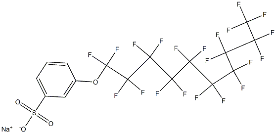 3-(Henicosafluorodecyloxy)benzenesulfonic acid sodium salt Structure