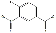 4-Fluoro-3-nitrobenzenecarboxylate 结构式