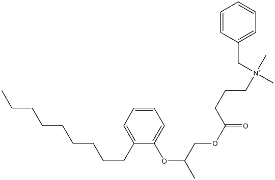  N,N-Dimethyl-N-benzyl-N-[3-[[2-(2-nonylphenyloxy)propyl]oxycarbonyl]propyl]aminium