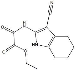  2-[(2-Ethoxy-1,2-dioxoethyl)amino]-4,5,6,7-tetrahydro-1H-indole-3-carbonitrile