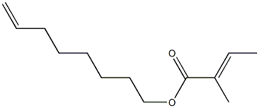 (E)-2-Methyl-2-butenoic acid 7-octenyl ester
