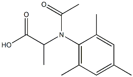 2-[Acetyl(2,4,6-trimethylphenyl)amino]propanoic acid Structure