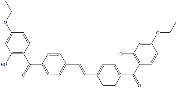 6,6'-[(Ethene-1,2-diyl)bis(4,1-phenylenecarbonyl)]bis(3-ethoxyphenol)