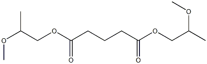 Pentanedioic acid bis(2-methoxypropyl) ester Struktur