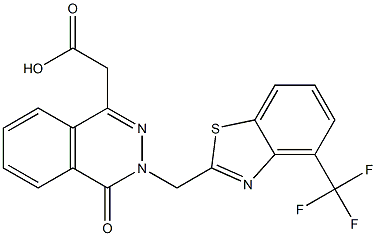 3-[(4-Trifluoromethyl-2-benzothiazolyl)methyl]-3,4-dihydro-4-oxophthalazine-1-acetic acid