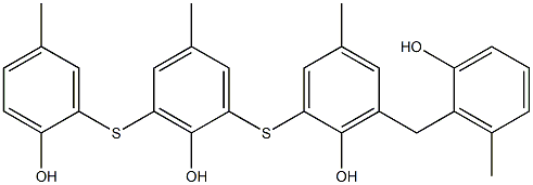 6-(2-Hydroxy-6-methylbenzyl)-4-methyl-2-[[3-[(2-hydroxy-5-methylphenyl)thio]-2-hydroxy-5-methylphenyl]thio]phenol