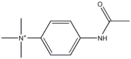 4-(Acetylamino)-N,N,N-trimethylbenzenaminium,,结构式