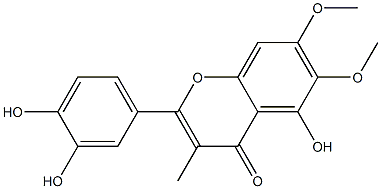 5-Hydroxy-2-(3,4-dihydroxyphenyl)-6,7-dimethoxy-3-methyl-4H-1-benzopyran-4-one