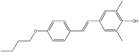 4-[(E)-2-(4-Butoxyphenyl)ethenyl]-2,6-dimethylphenol Struktur