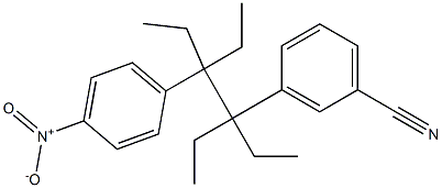 3-[1,1,2-Triethyl-2-(4-nitrophenyl)butyl]benzonitrile Structure