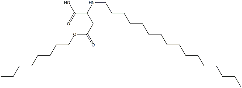 2-Hexadecylamino-3-(octyloxycarbonyl)propionic acid 结构式