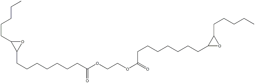 Bis(9,10-epoxypentadecanoic acid)1,2-ethanediyl ester Struktur