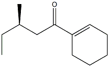 [R,(-)]-1-(1-Cyclohexene-1-yl)-3-methyl-1-pentanone Struktur