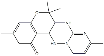 6a,7,12,12a-Tetrahydro-3,6,6,9-tetramethyl-6H,11H-7,8,11a,12-tetraaza-5-oxabenzo[a]anthracene 1-one Structure