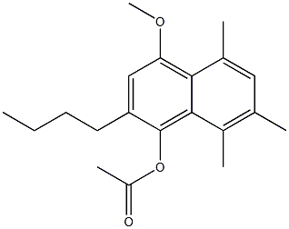 1-Acetoxy-2-butyl-4-methoxy-5-methyl-7-methyl-8-methylnaphthalene