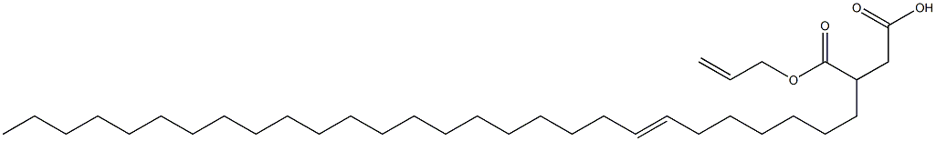 3-(7-オクタコセニル)こはく酸1-水素4-アリル 化学構造式