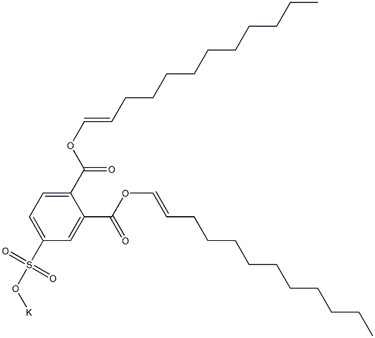 4-(Potassiosulfo)phthalic acid di(1-dodecenyl) ester Structure
