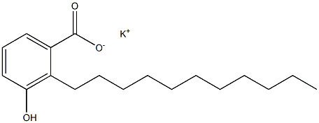 2-Undecyl-3-hydroxybenzoic acid potassium salt Struktur