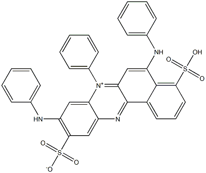 7-Phenyl-5,9-bis(phenylamino)-4-sulfo-10-sulfonatobenzo[a]phenazin-7-ium