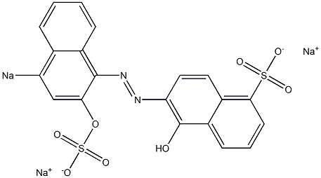 5-Hydroxy-6-(2-hydroxy-4-sodiosulfo-1-naphtylazo)-1-naphthalenesulfonic acid sodium salt