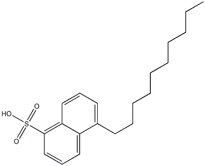 5-Decyl-1-naphthalenesulfonic acid Struktur