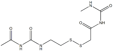 1-Acetyl-3-[2-[[(3-methylureido)carbonylmethyl]dithio]ethyl]urea