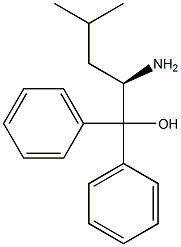 (+)-[(R)-1-Amino-3-methylbutyl]diphenylmethanol Struktur