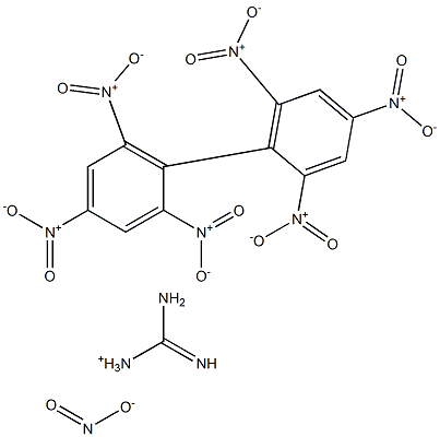 グアニジニウム·ビス(2,4,6-トリニトロフェニル)アミン 化学構造式