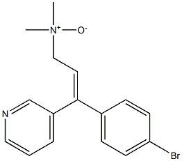 (Z)-3-(4-Bromophenyl)-N,N-dimethyl-3-(3-pyridyl)-2-propen-1-amine N-oxide Structure