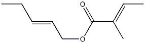 (E)-2-Methyl-2-butenoic acid 2-pentenyl ester