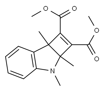2a,7b-Dihydro-2a,3,7b-trimethyl-3H-cyclobut[b]indole-1,2-dicarboxylic acid dimethyl ester Structure