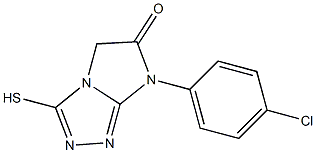 3-Mercapto-7-(4-chlorophenyl)-7H-imidazo[2,1-c]-1,2,4-triazol-6(5H)-one Struktur