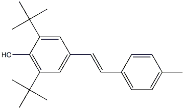 4-[(E)-2-(4-Methylphenyl)ethenyl]-2,6-di-tert-butylphenol Structure