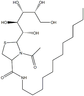 2-[(1S,2S,3R,4R)-1,2,3,4,5-Pentahydroxypentyl]-3-acetyl-4-(dodecylcarbamoyl)thiazolidine