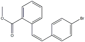 (Z)-4'-Bromostilbene-2-carboxylic acid methyl ester Structure