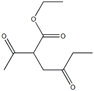 2-Acetyl-4-oxohexanoic acid ethyl ester Structure